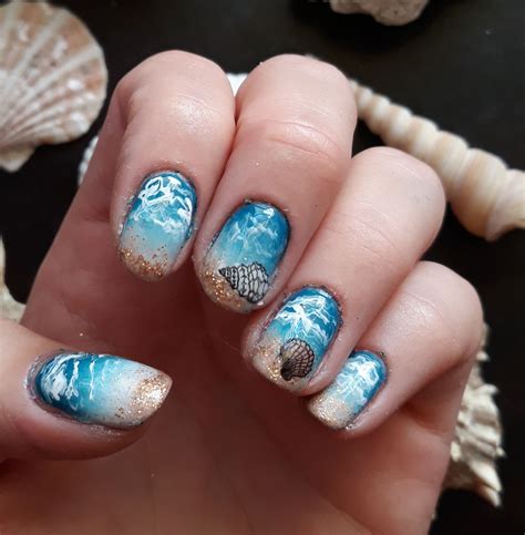 Magical Mermaid Nails with a Witchy Twist for the Beach